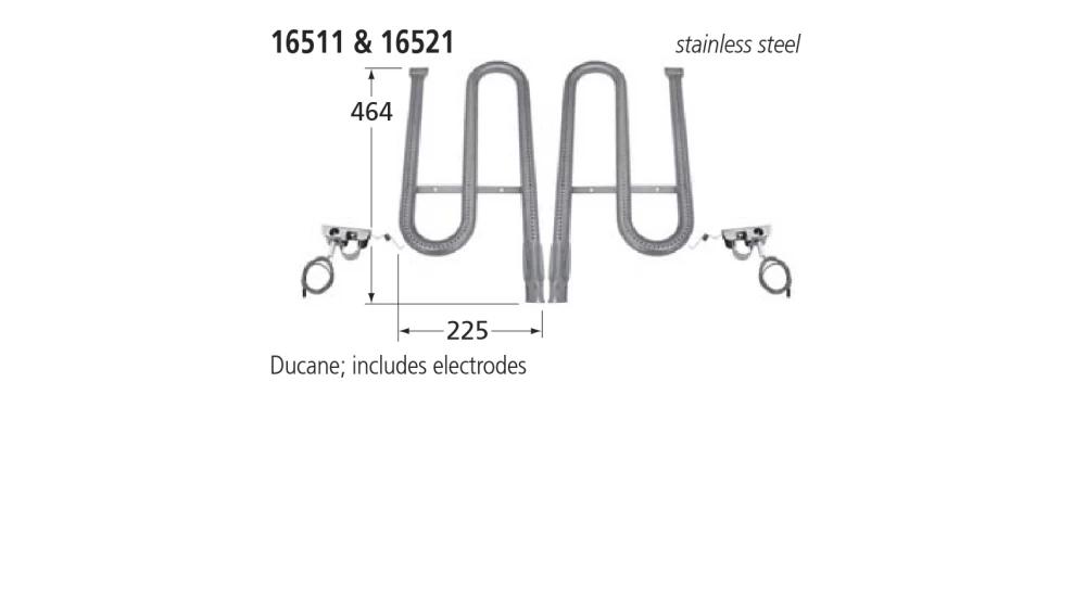 13521 BBQ Right Burner - Ducane 1 13521 BBQ Right Burner - Ducane