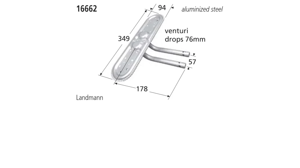 16662 BBQ Burner - Landman 1 16662 BBQ Burner - Landman