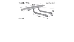 16682-71602 BBQ Burner - Outback