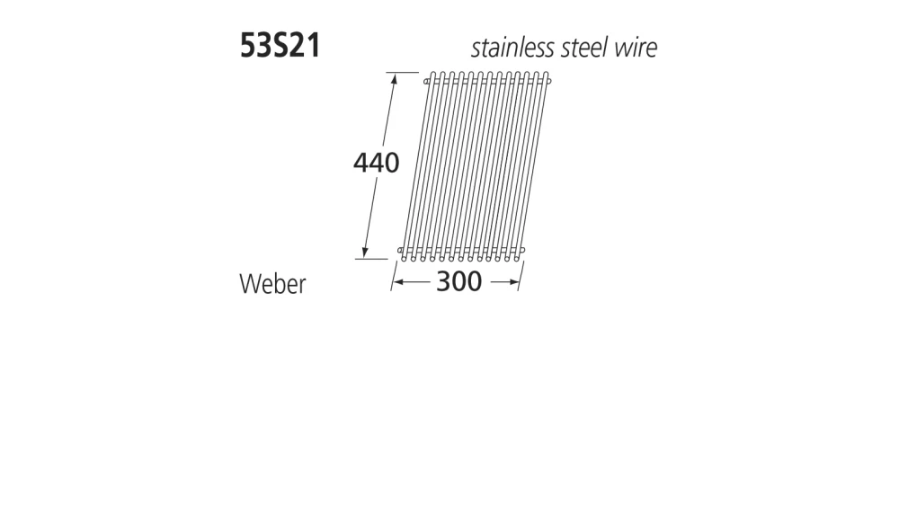 53S21 BBQ Stainless Steel Grill - Weber 1 53S21 BBQ Stainless Steel Grill - Weber