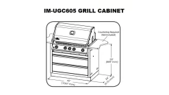 Napoleon Oasis 200 - LEX605 - Island Gas BBQ -Kitchen Grill Store 60520grill20cabinet 1000x563 1