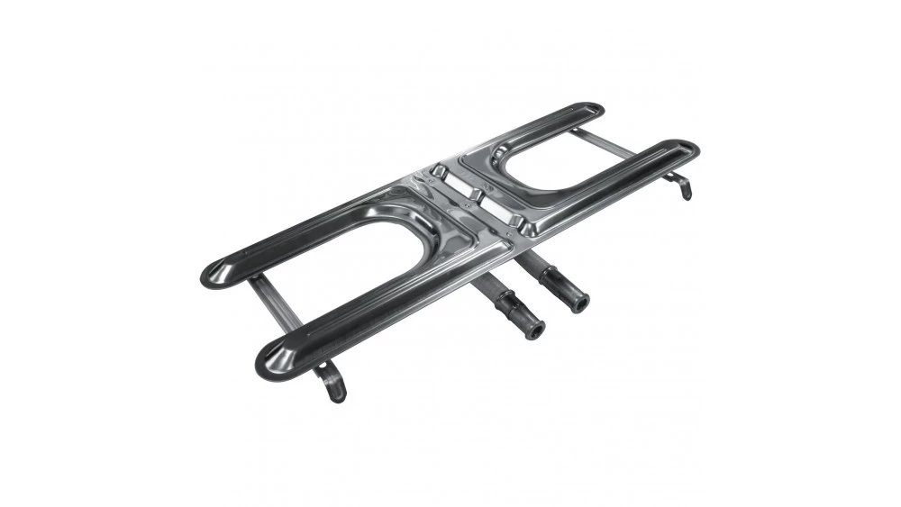 BBQ Grill Pro 15.5' Medium Twin Stainless Steel Burner With 2 Flexible 7.5'-10.5' Venturis 1 BBQ Grill Pro 15.5' Medium Twin Stainless Steel Burner With 2 Flexible 7.5'-10.5' Venturis