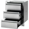 Napoleon Stainless Steel Built In Triple Drawer - BI-1824-3DR