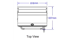 Bull Bison Built In Charcoal BBQ -Kitchen Grill Store Bison cout out diagram top 1000x563 1