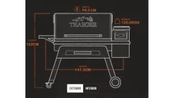 Traeger - Timberline D2 1300 Pellet BBQ - Free Cover 22 Traeger - Timberline D2 1300 Pellet BBQ - Free Cover -Kitchen Grill Store Exterior20Dimensions 1000x563 1