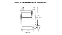 Napoleon Oasis 200 - LEX605 - Island Gas BBQ -Kitchen Grill Store IM WDC20WASTE20DRAWER20W20PAPER20TOWEL20HOLDER 1000x563 2