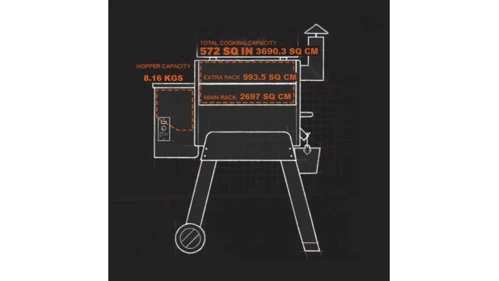 Traeger - Pro 22 Pellet BBQ - Free Cover & Folding Front Shelf 5 Traeger - Pro 22 Pellet BBQ - Free Cover & Folding Front Shelf - Image 5