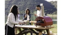 Alfa Forni Moderno Portable Pizza Oven - Antique Red -Kitchen Grill Store PORTABLE20GAS20ANTIQUE20RED20 20Lifestyle201 1000x563 1