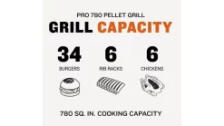 Traeger - Pro D2 780 Pellet BBQ - Free Cover & Folding Front Shelf -Kitchen Grill Store Pro20780 1000x563 1
