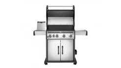 Napoleon Rogue RXT525SIBPSS-1-GB Gas BBQ - Free Cover & Accessories -Kitchen Grill Store Rogue R525SIB Prod Str SS LidOpn ShlfUp DrsClsd SBOpn 1000x563 1