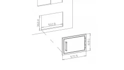 Whistler Grills Single Horizontal Door -Kitchen Grill Store Whistler20Grills20Single20Horizontal20Door20 20cut out202 1000x563 1