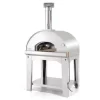 Fontana - Mangiafuoco Wood Pizza Oven With Trolley - Stainless Steel
