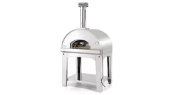 Fontana - Mangiafuoco Wood Pizza Oven With Trolley - Stainless Steel