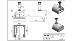 Fontana - Margherita Built In Wood Pizza Oven - Stainless Steel -Kitchen Grill Store margherita20built20in20wood20stainless20steel 1000x563 1