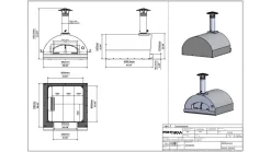 Fontana - Marinara Built In Wood Pizza Oven - Stainless Steel -Kitchen Grill Store marinara20built20in20wood20SS202 1000x563 1