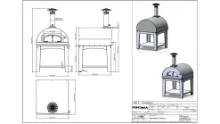 Fontana - Marinara Wood Pizza Oven With Trolley - Stainless Steel -Kitchen Grill Store marinara20trolley20wood20SS202 1000x563 1