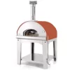 Fontana - Marinara Wood Pizza Oven With Trolley - Rosso