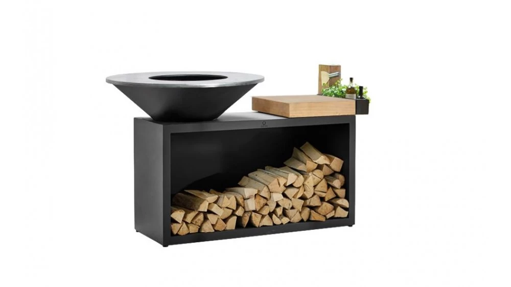 OFYR - Island Black 100 With Teak Block 1 OFYR - Island Black 100 With Teak Block
