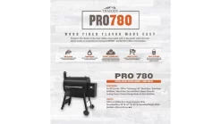 Traeger - Pro D2 780 Pellet BBQ - Free Cover & Folding Front Shelf -Kitchen Grill Store pro780 capture 1000x563 1